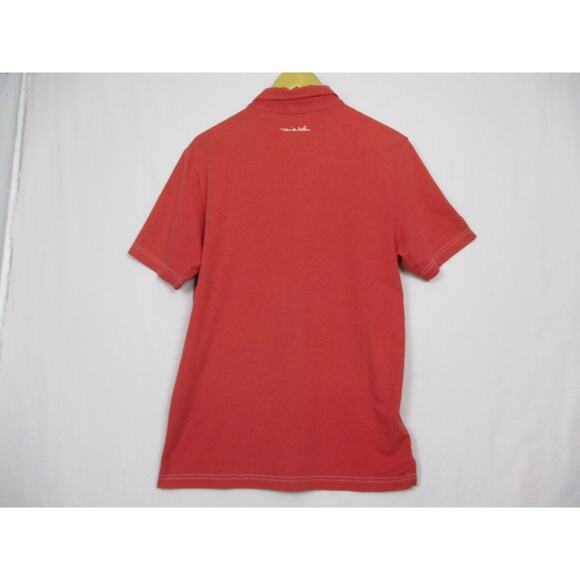 Travis Mathew Golf Polo Shirt Men Medium Red Pima Cotton Blend Short Sleeve Logo - Picture 7 of 16